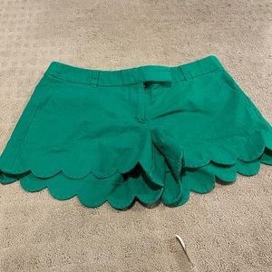 J Crew Crew Cuts Scalloped Hem Shorts size 10